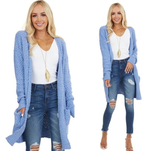 baby popcorn cardigan